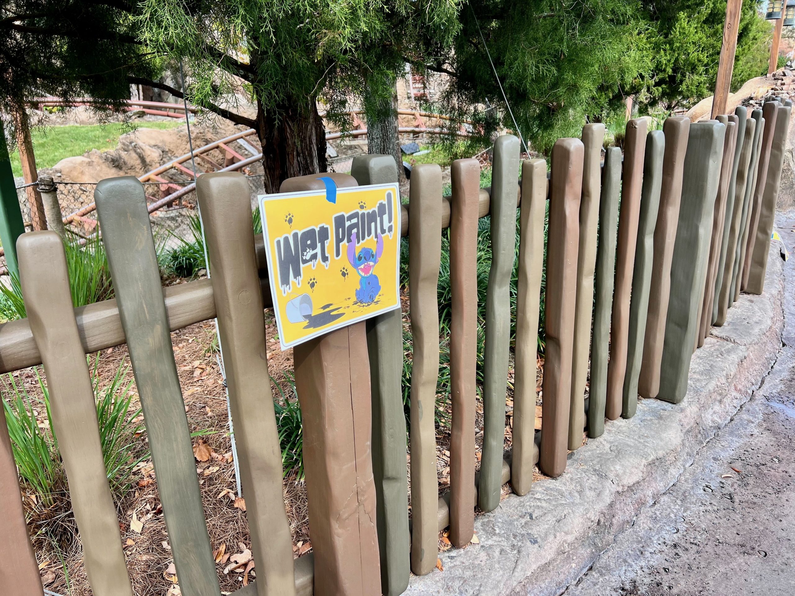 Look Out for Wet Paint! Fencing Has Been Refreshed at Seven Dwarfs Mine Train in Magic Kingdom Post Image