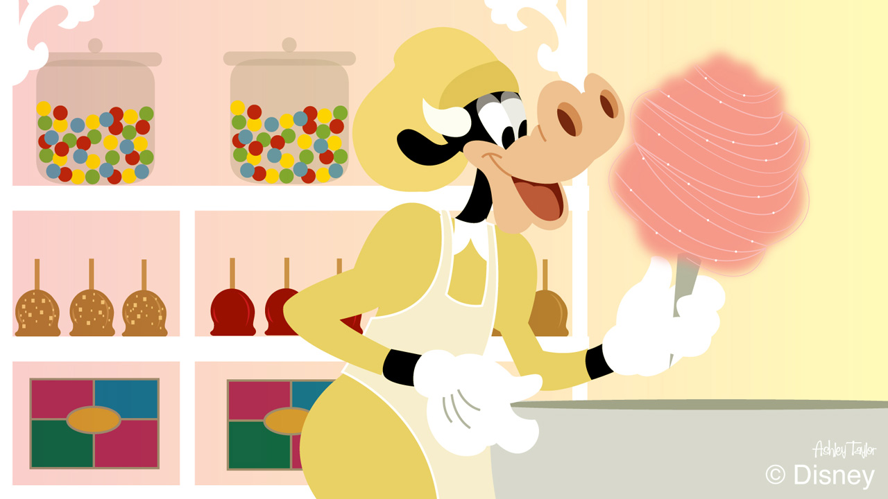 Goofy and Clarabelle Model Fresh Spring Fits at Goofy’s Kitchen in Disneyland Post Image