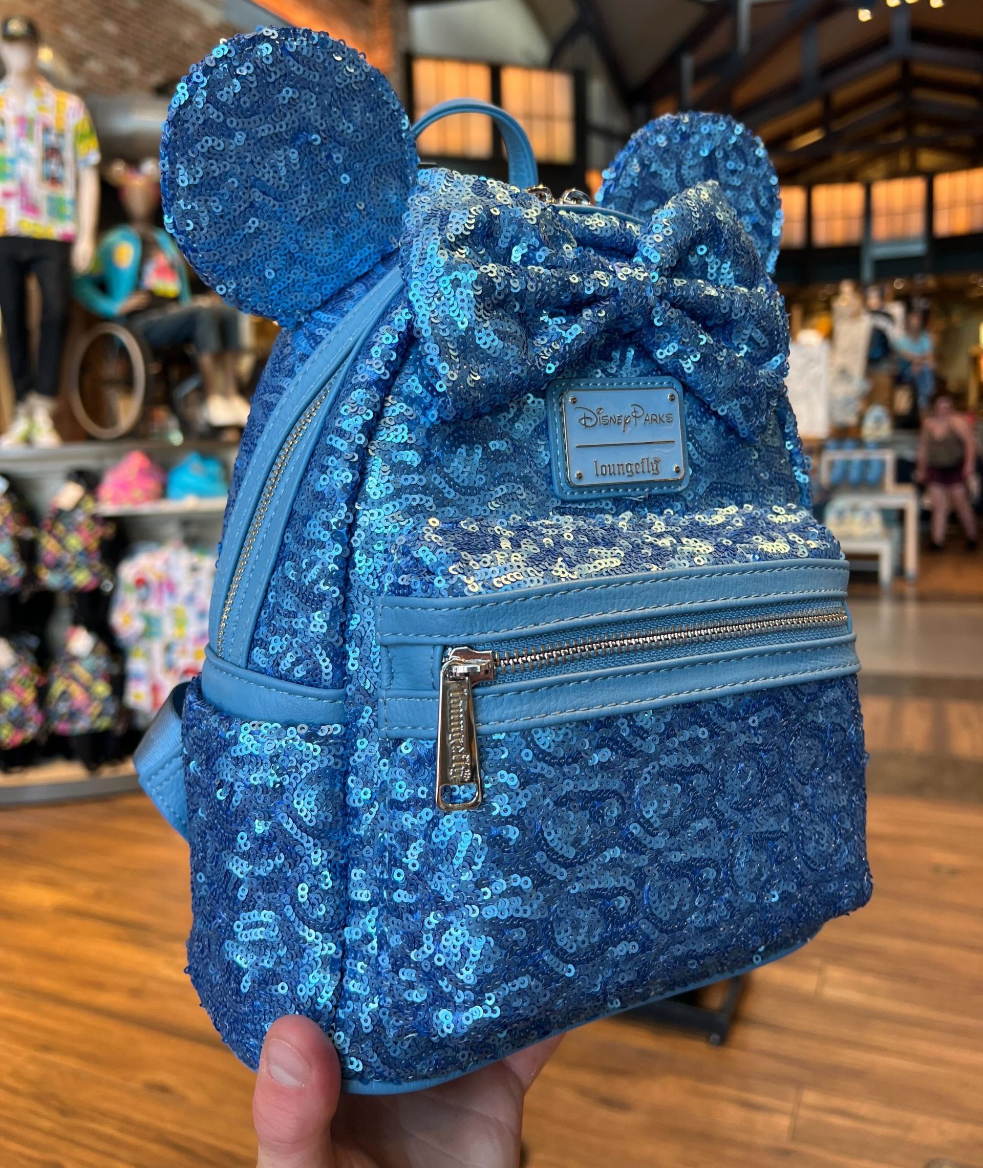 You Will Shine in These New Blue Loungefly Minnie Sequined Ears Post Image