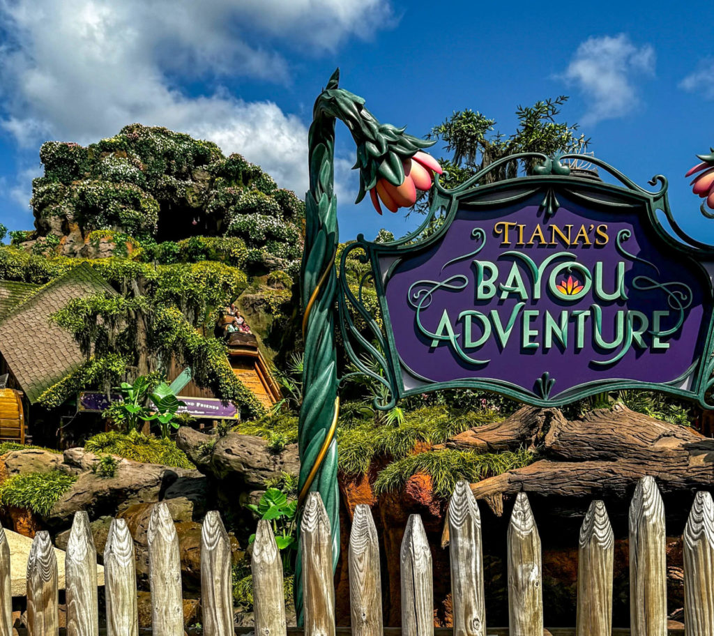 Is That a Splash Mountain Reference We Spot in the Tiana’s Bayou Adventure Queue? Post Image