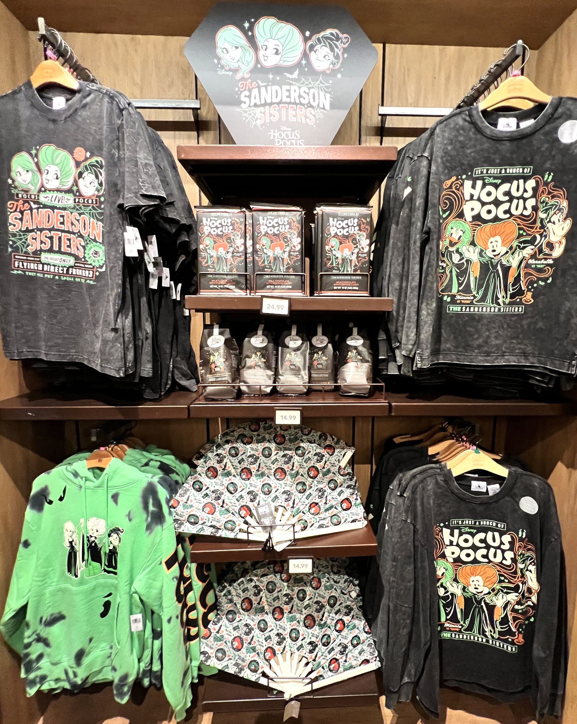 Tonight, We Fly! Spellbinding NEW Sanderson Sisters Merchandise Arrives In Disney World Post Image