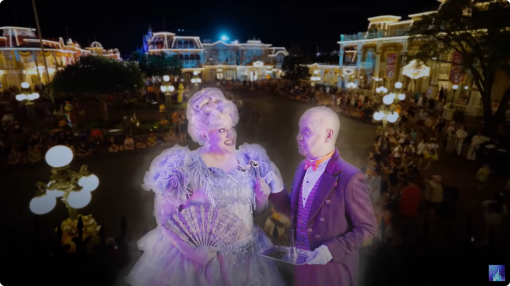 VIDEO: Madame Carlotta and Butler Broome Materialize in Mickey’s Boo-To-You Halloween Parade Post Image