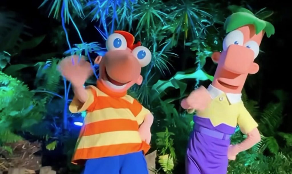 ‘Phineas and Ferb’ Creators Dan Povenmire and Jeff “Swampy” Marsh Surprise Cast Members at Oogie Boogie Bash Post Image