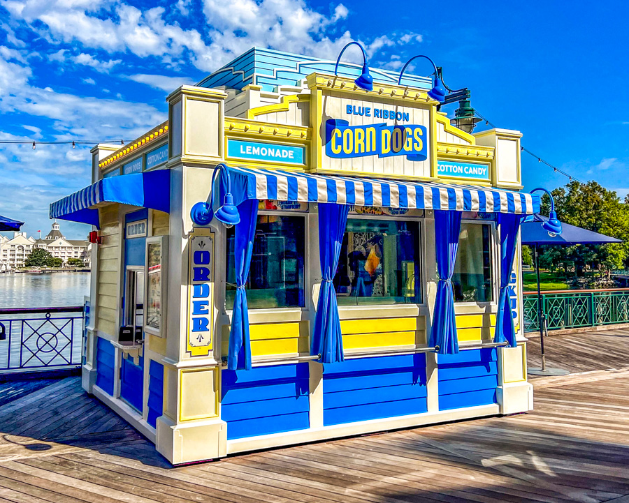 You HAVE to See the Cheese Pull — Giant Mozzarella Sticks Have Arrived at Blue Ribbon Corn Dogs Post Image