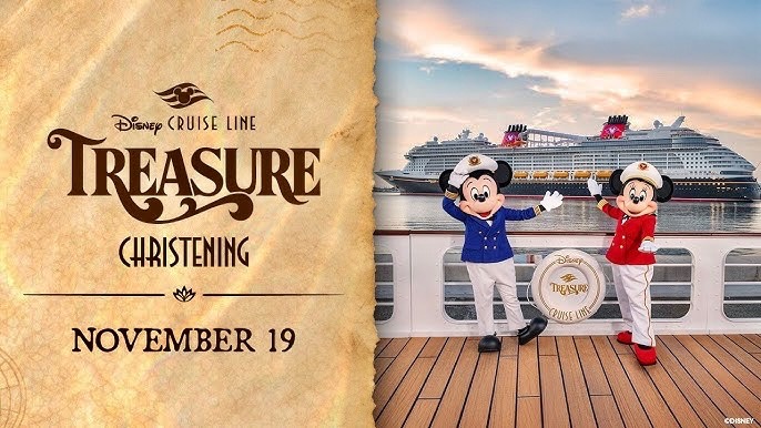 PHOTOS and VIDEO: Bob Iger and Josh D’Amaro Help Christen the Disney Treasure Post Image