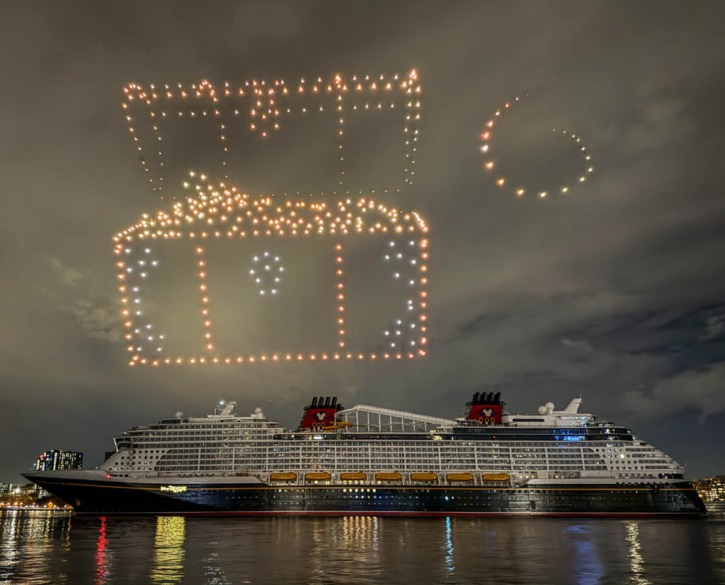 Spectacular Drone Show Highlights the Disney Treasure Christening Post Image