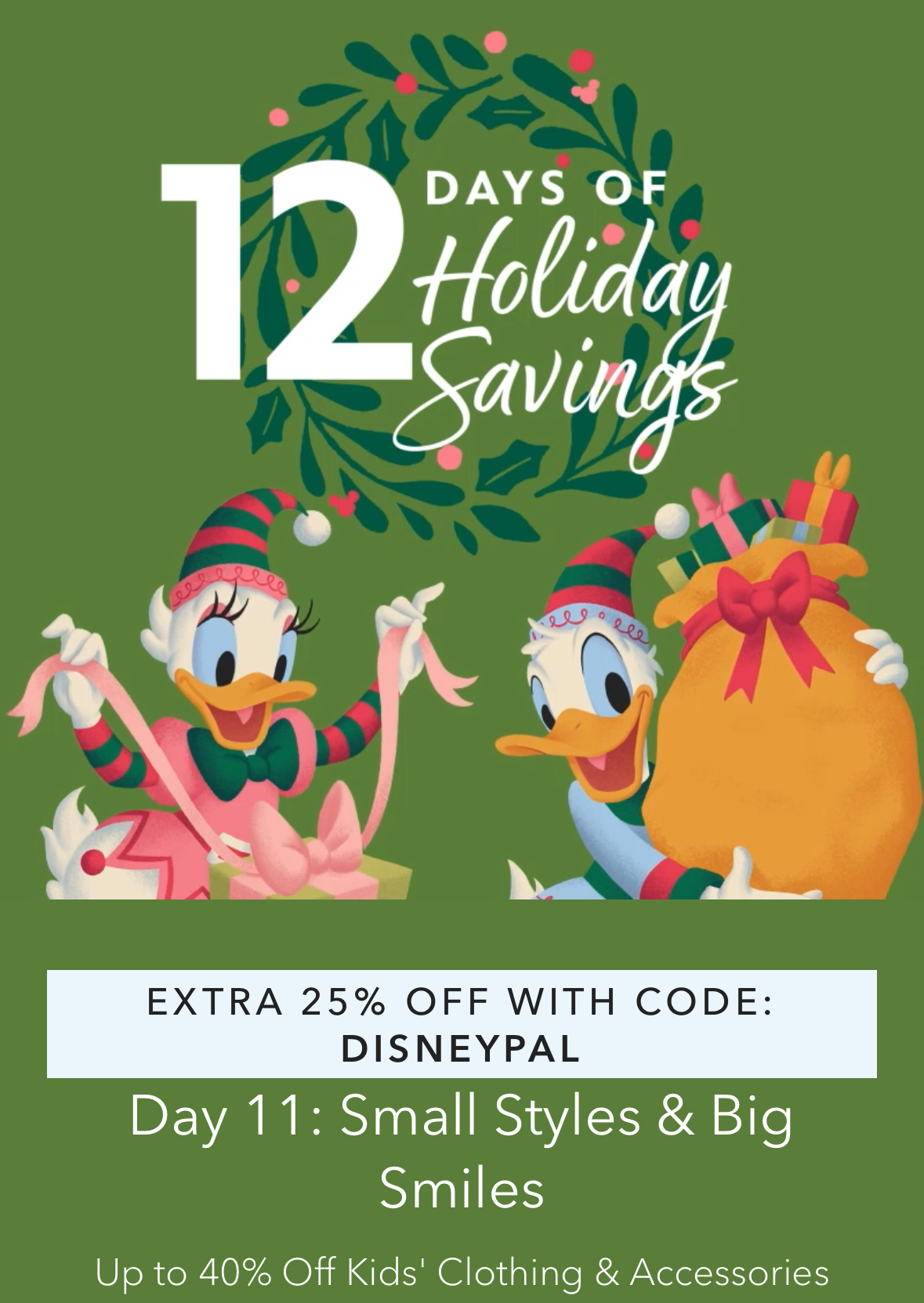Shop for Trendy Kids Apparel with Disney Store’s 12 Days of Holiday Deals! Post Image