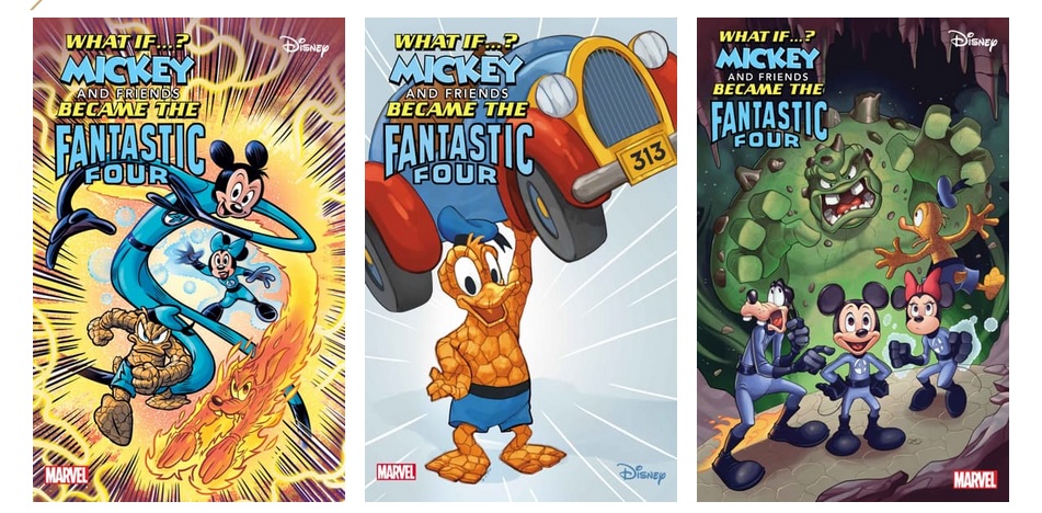 Marvel Comics Previews More ‘Disney What If? Fantastic Four Homage Variant Covers’ Starring Mickey &amp; Friends Post Image