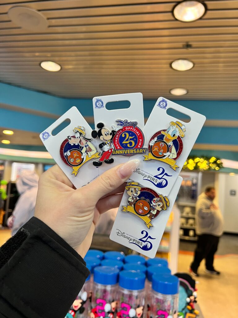 Disney Pin Trading 25th Anniversary Lanyard and Commemorative Pins Arrive at Disney World Post Image
