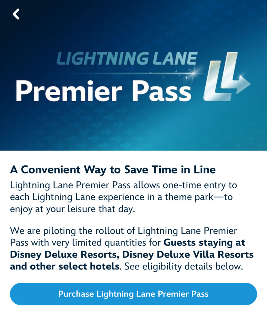 The Prices of the Walt Disney World Lightning Lane Premier Passes Are About to Drastically Increase Post Image