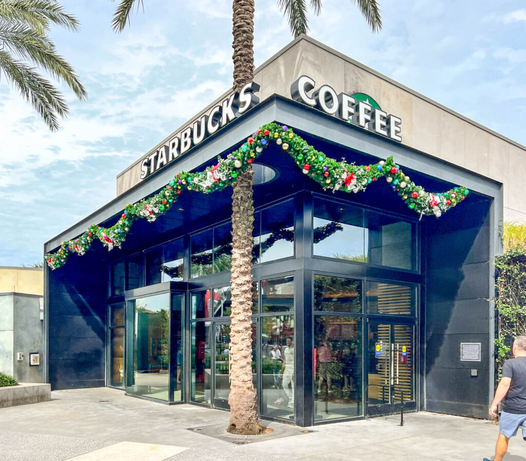 PHOTOS: Construction Walls Surround the Disney Springs West Side Starbucks as Refurbishment Begins Post Image