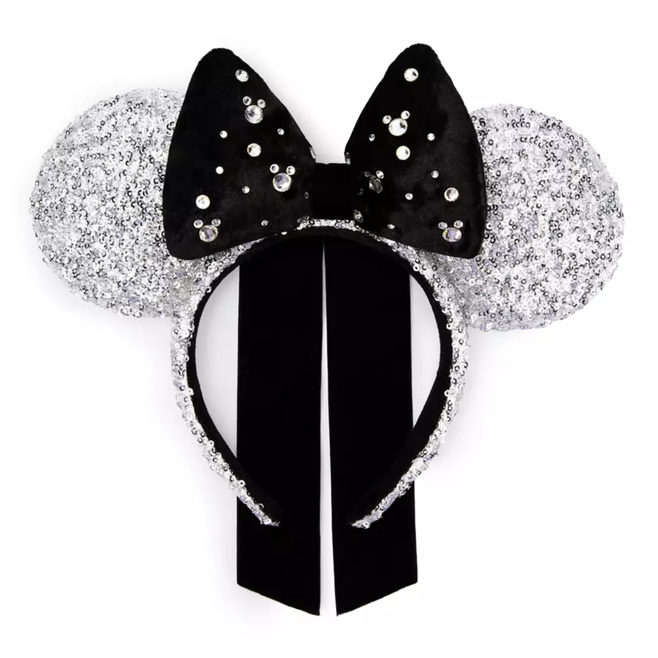 New Silver Sequined Minnie Ears Sparkle at Disney Store Post Image